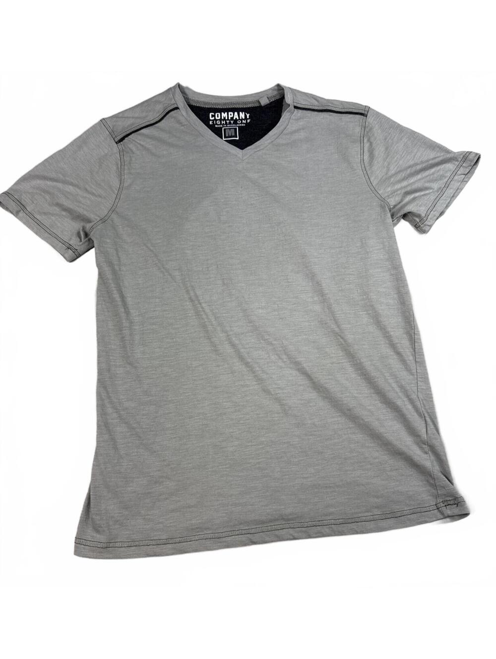 Company Eighty One Men's Gray V-Neck T-Shirt Medium